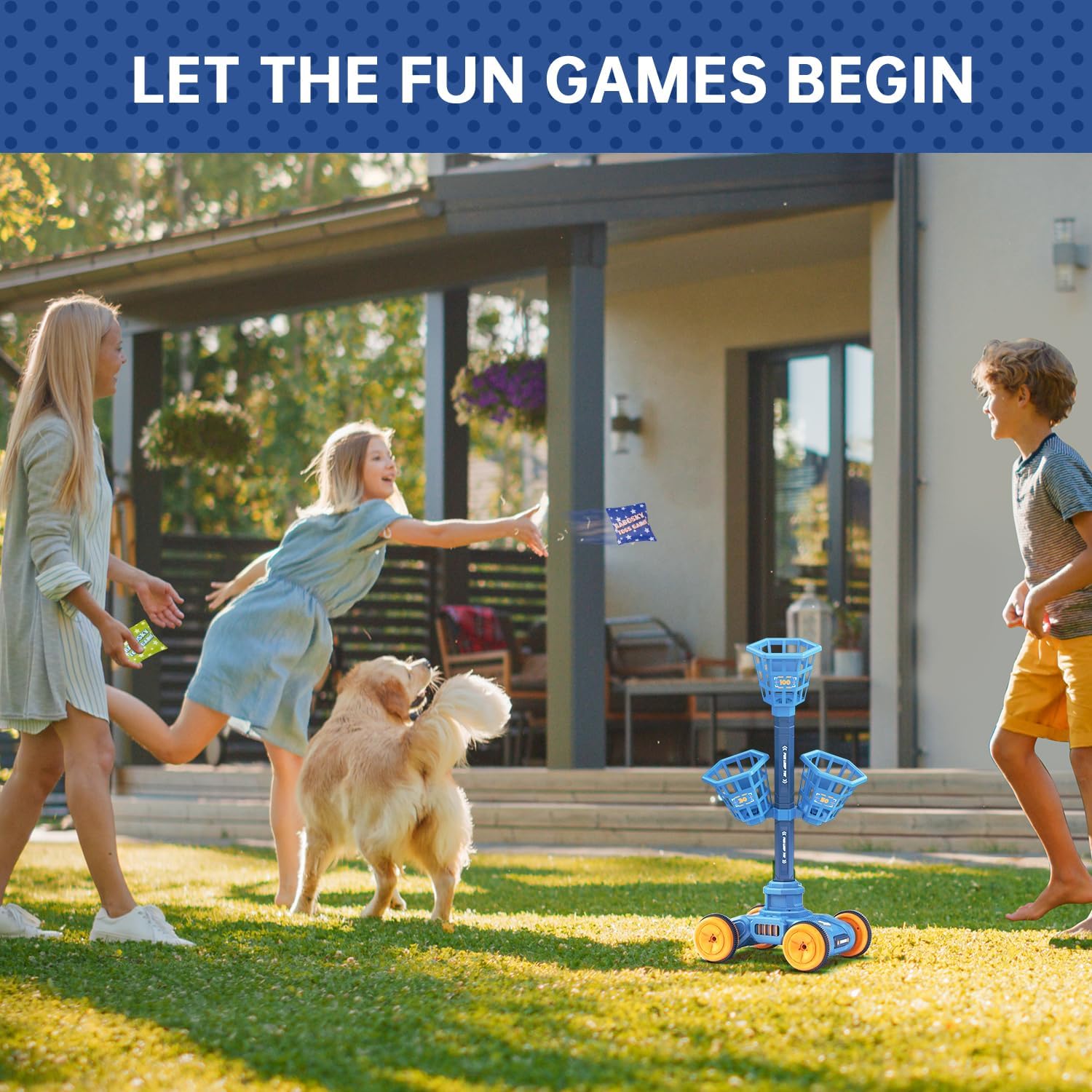 2-in-1 Movable Ring Toss Game & Bean Bags Games, Cornhole Game Set with 6 Bean Bags, Outdoor Yard Party Games for Toddlers 3-12, Boys Girls Birthday Toys Gifts Ideas 2-in-1 Movable Ring Toss Game & Bean Bags Games, Cornhole Game Set with 6 Bean Bags, Outdoor Yard Party Games for Toddlers 3-12, Boys Girls Birthday Toys Gifts Ideas